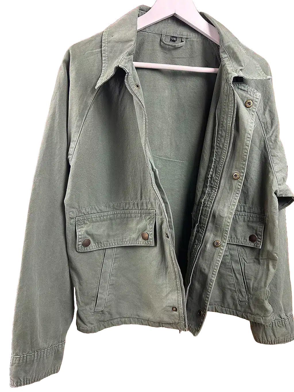 Blouson ZIP'Attitudes kaki ouvert face